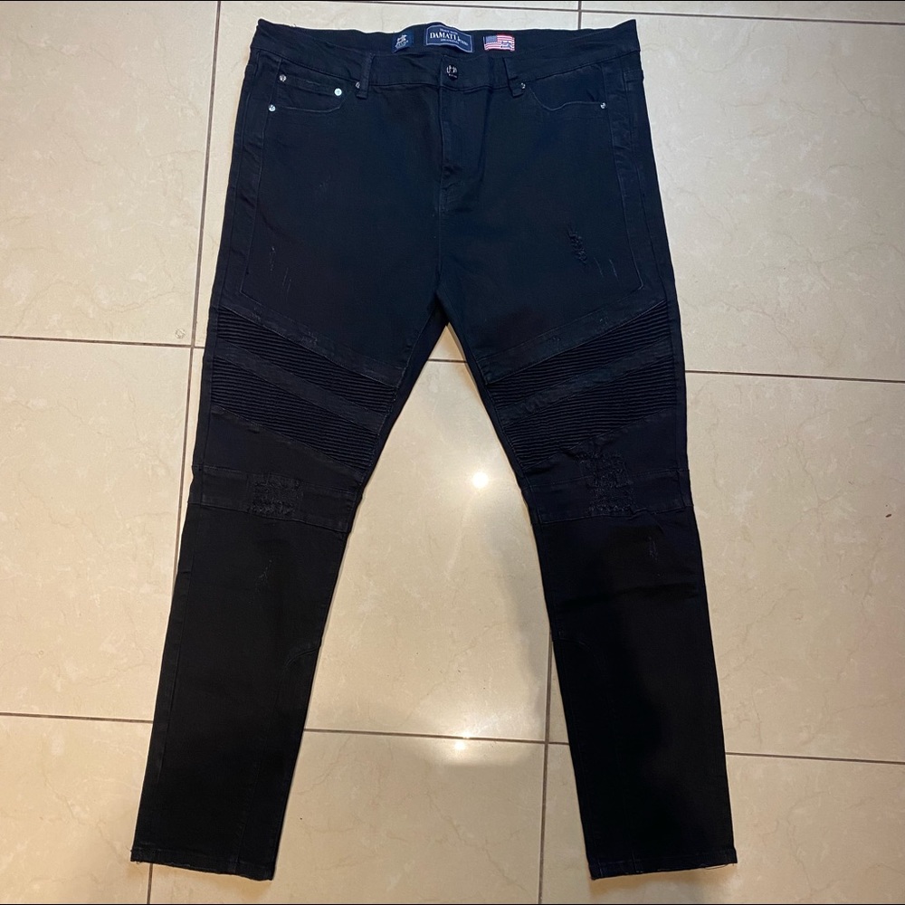 Black Damati Jeans Size 42 Slim Straight